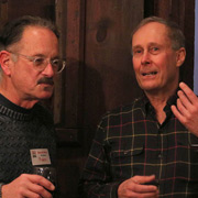 Lonnnnng-time members Fran O'Connor and Jim Miga reminiscing, perhaps?